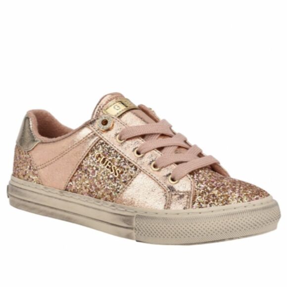 Gold glittered sneakers - Picture 3 of 15